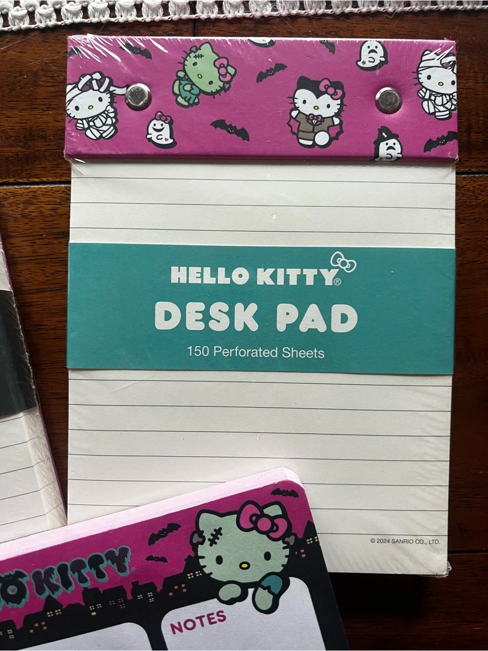 Hello Kitty Halloween Stationery Bundle – 2 Desk Pads + To Do Notepad | NWT